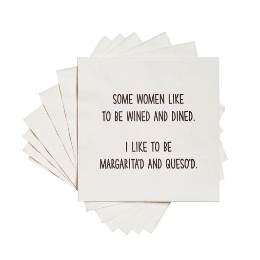 20 CT Napkins - "Wined & Dined*