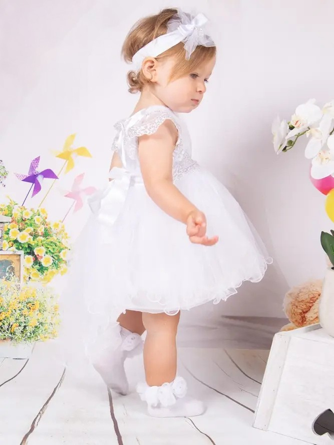 Baby Special Occasion Dress Rhinestone & Lace Set