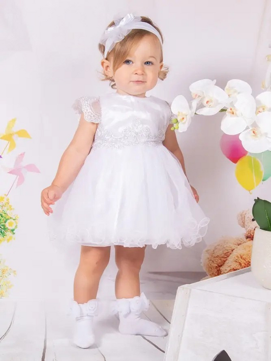 Baby Special Occasion Dress Rhinestone & Lace Set