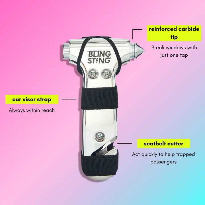 Metallic Emergency Escape Hammer - Car Safety