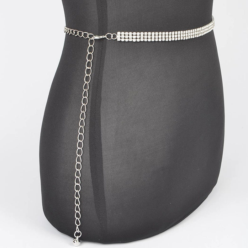 Rhinestone Chain Belt PLUS