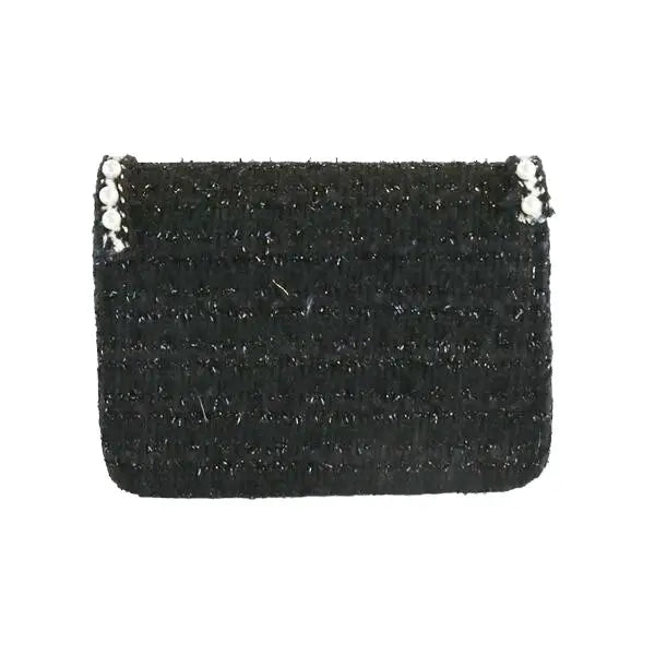Girls' Pearl Trim Tweed Purse