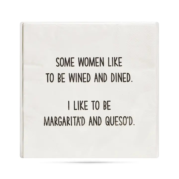 20 CT Napkins - "Wined & Dined*