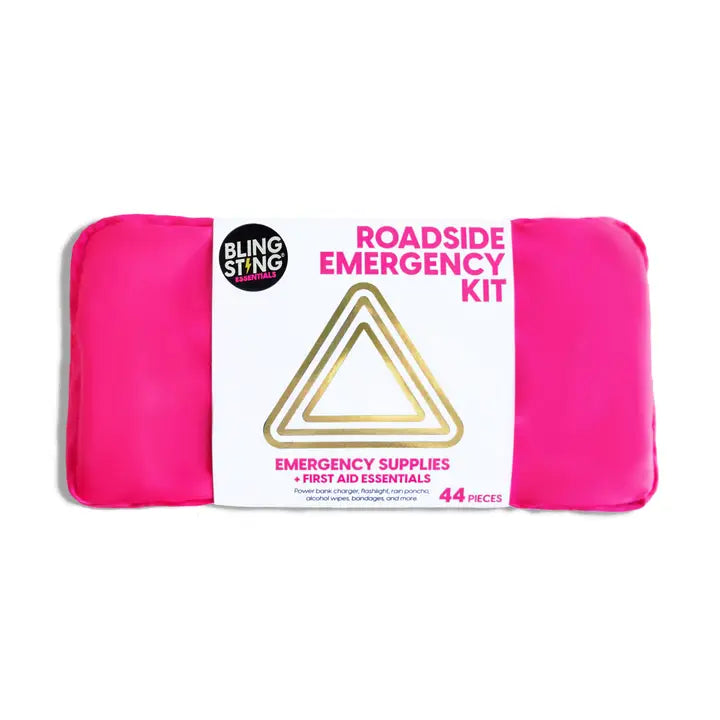 Hot Pink Roadside Emergency Kit 44-piece set
