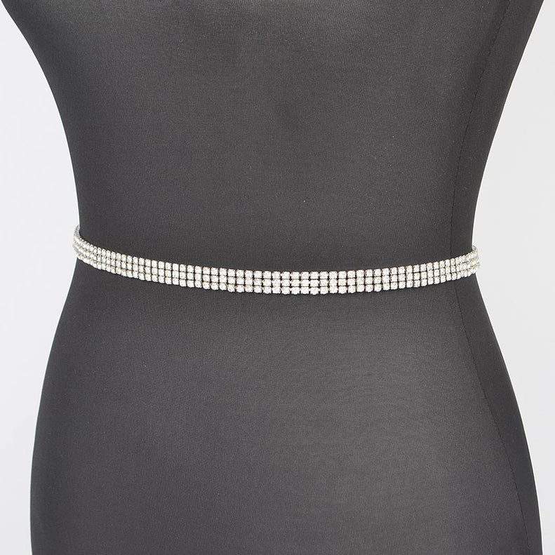 Rhinestone Chain Belt PLUS