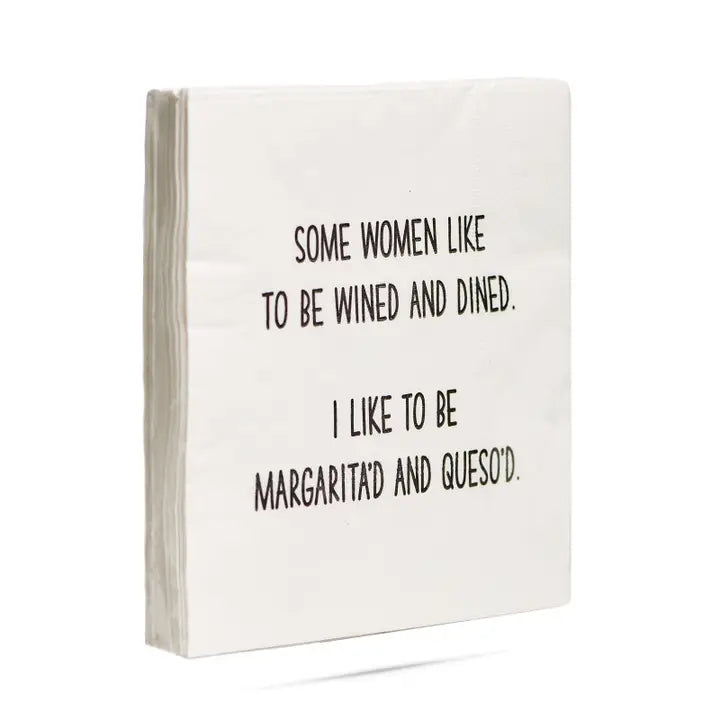 20 CT Napkins - "Wined & Dined*