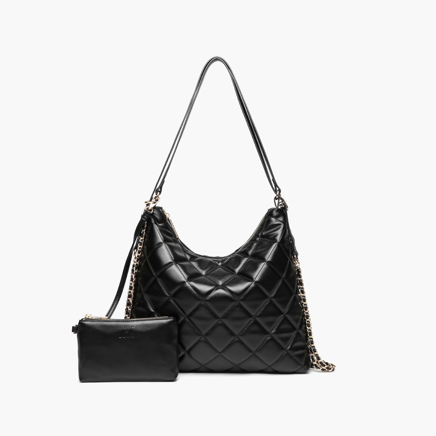 Quilted Dual Shoulder & Backpack Handbag