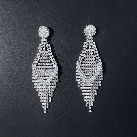 Diamond Accent Chandelier Earrings