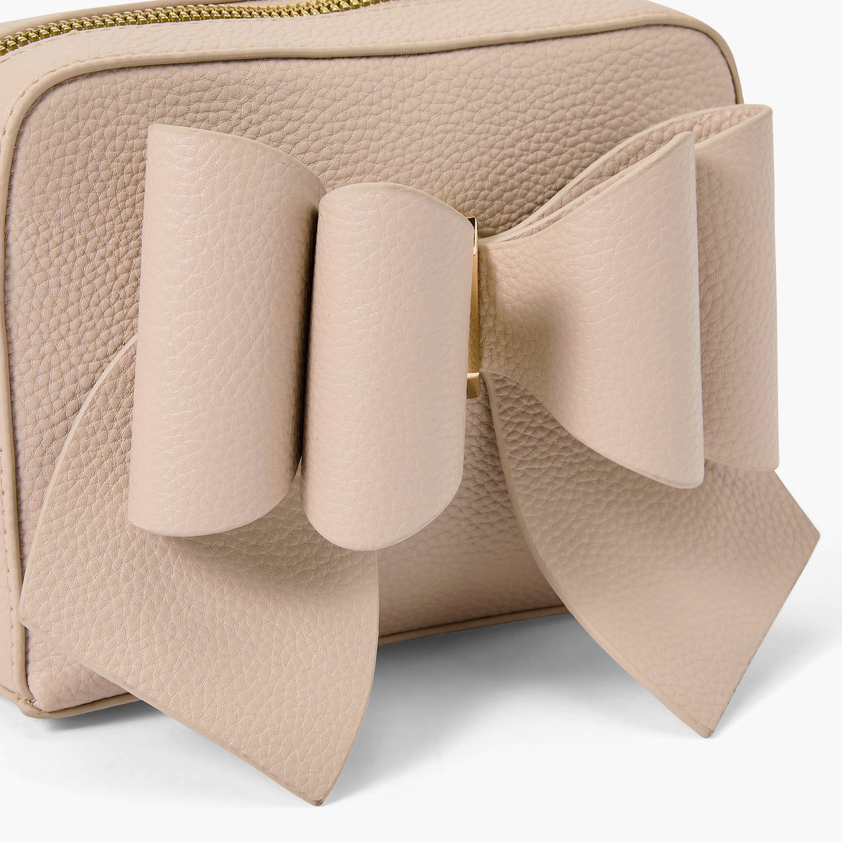 Vegan Leather Bow Box Crossbody Bag