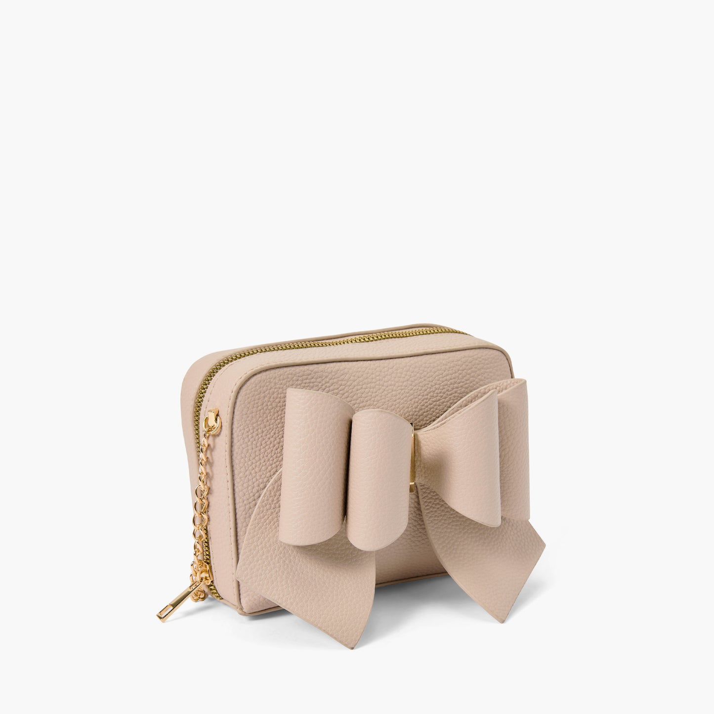 Vegan Leather Bow Box Crossbody Bag