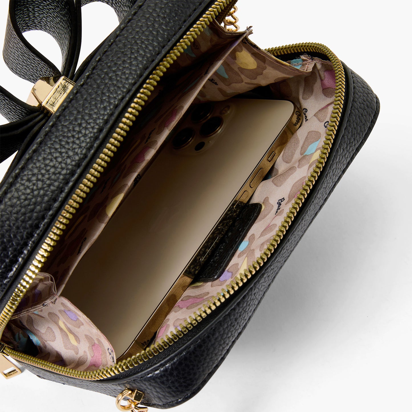 Vegan Leather Bow Box Crossbody Bag