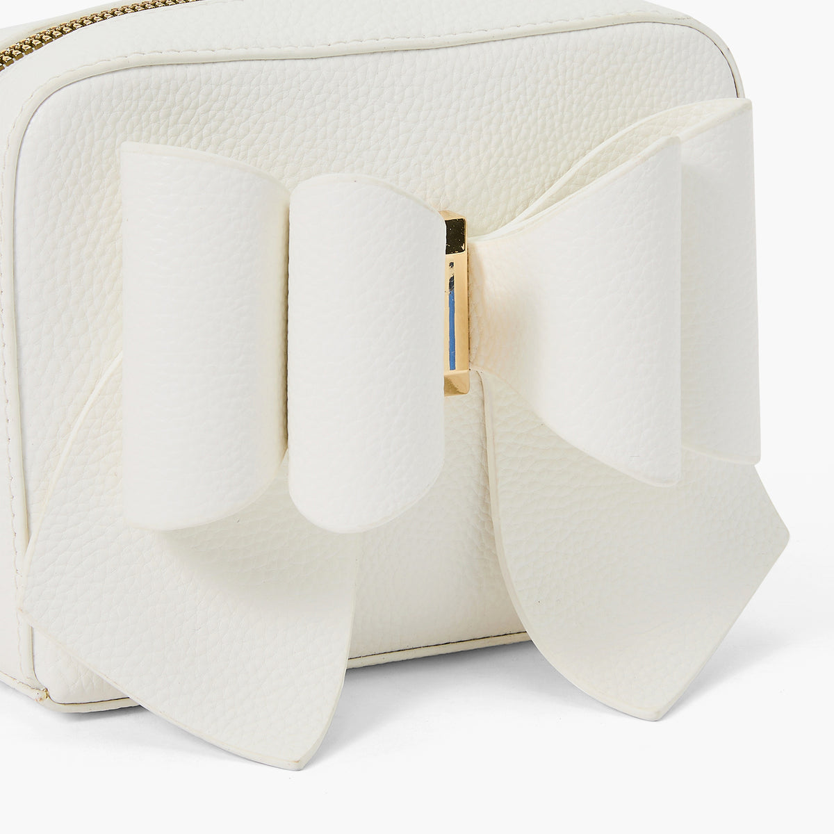 Vegan Leather Bow Box Crossbody Bag