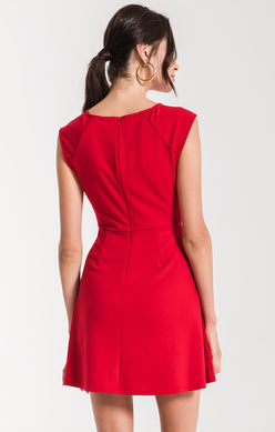 Keyhole Red Dress