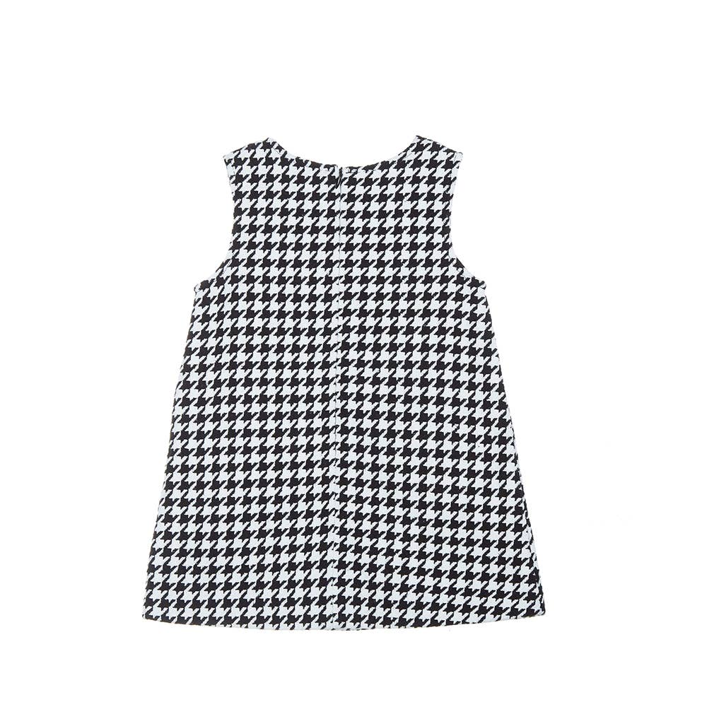 Girls' Houndstooth Dress Black/White