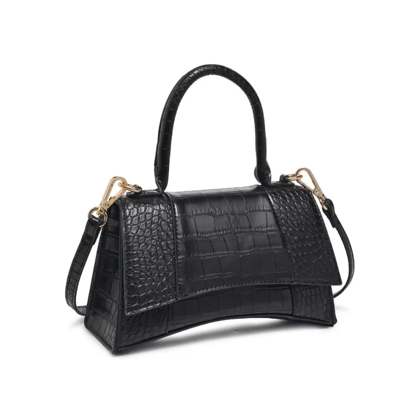 Faux Croc Crossbody