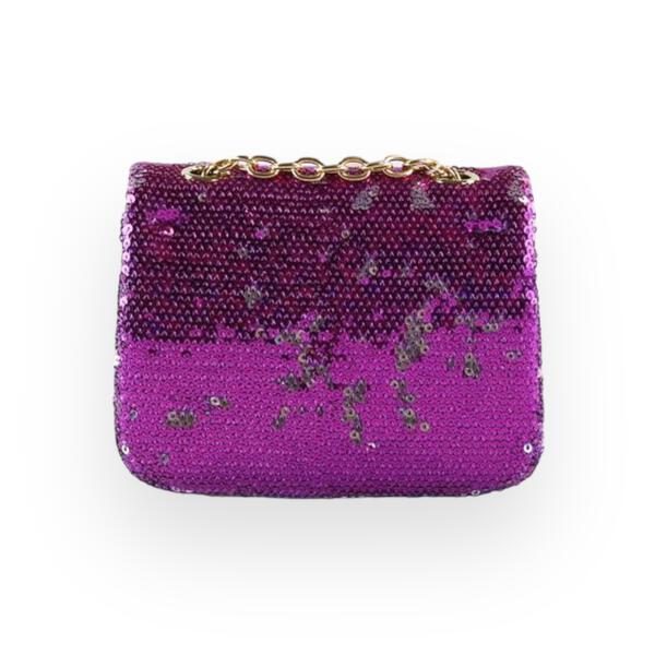 Girls' Floral Sequin Bag