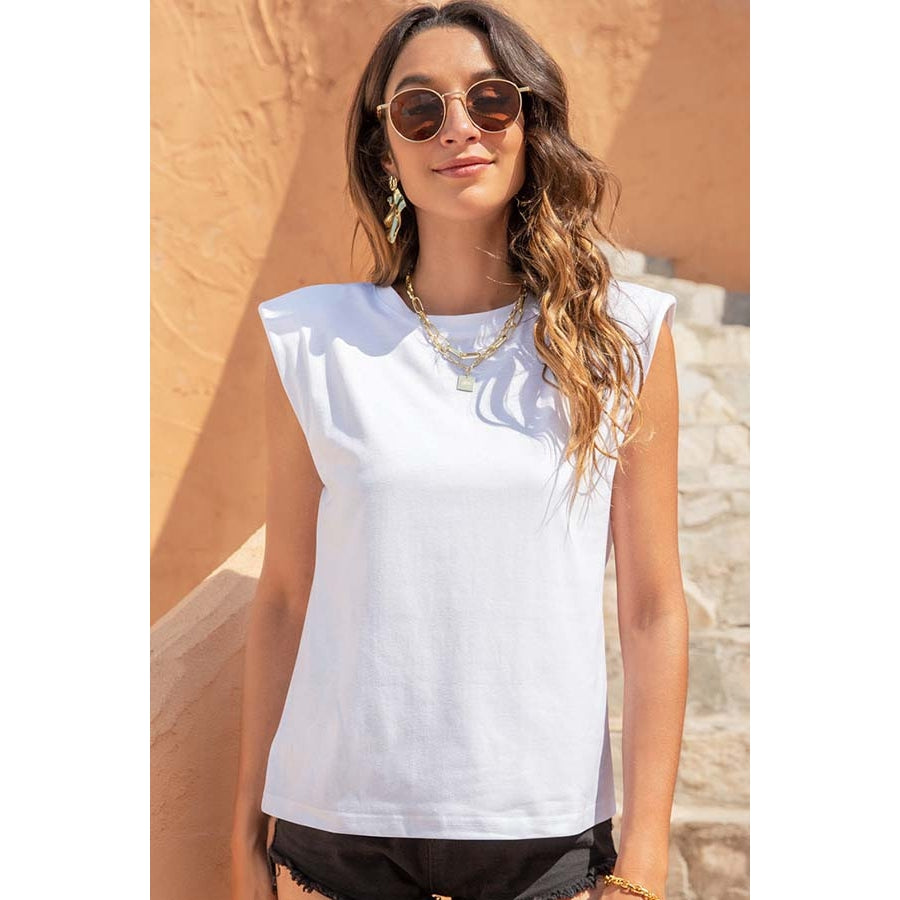 Shoulder Pad Top White