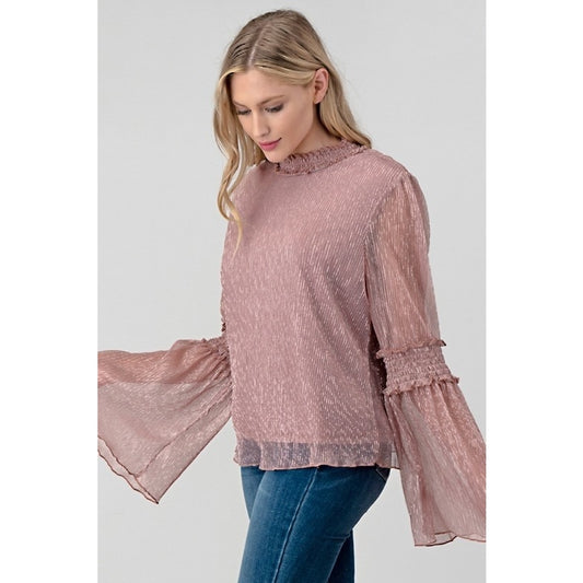 Metallic Mauve w/Bell Sleeve
