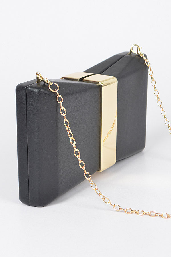 Gold Band Hard Case Clutch