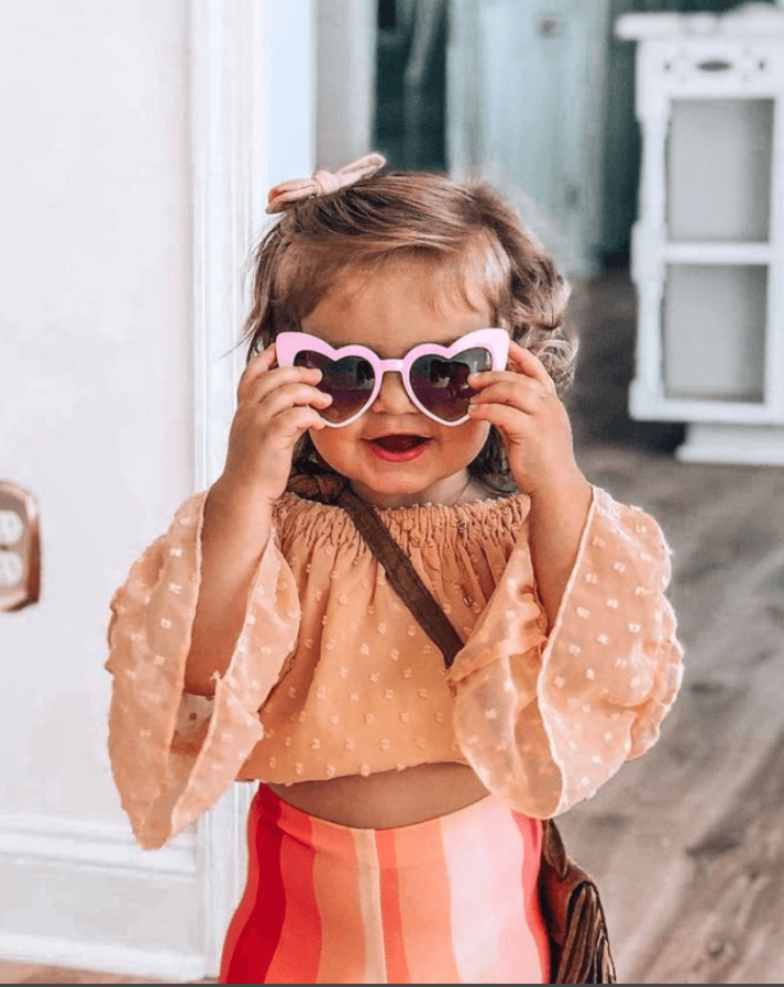 Mommy & Me Peach Off-the-Shoulder Top - Toddler