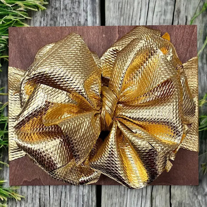 Girls' Metallic Headband Silver or Gold