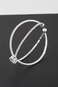 Rhinestone Pave Orbit Bracelet