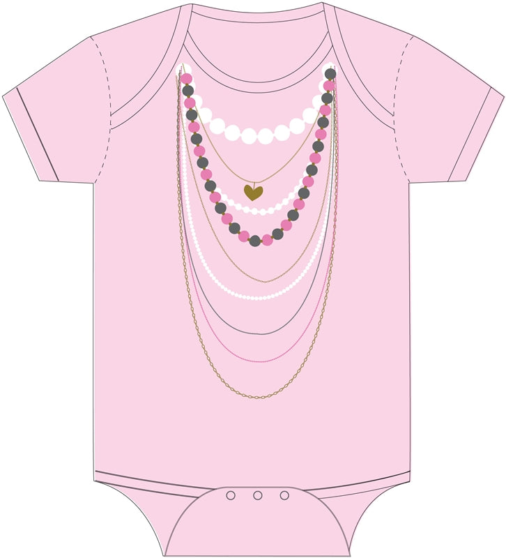Onesie Pink Necklaces 12-18 Months Pink
