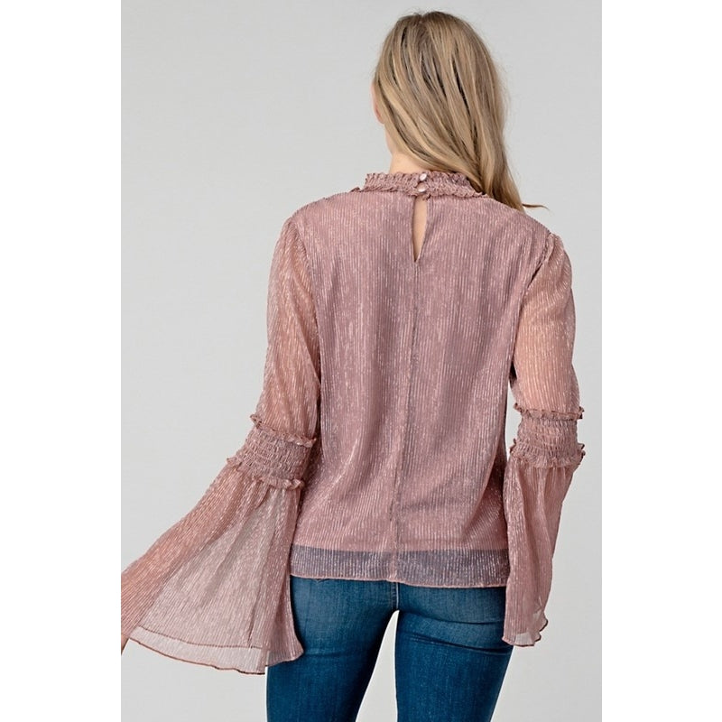 Metallic Mauve w/Bell Sleeve