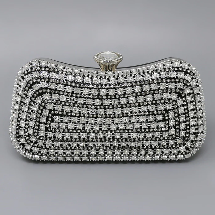 Glass Stone Clutch