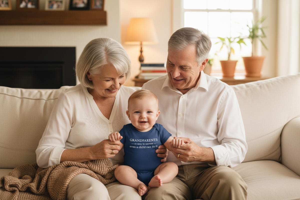 Grandparents Onesie Lifestyle Image
