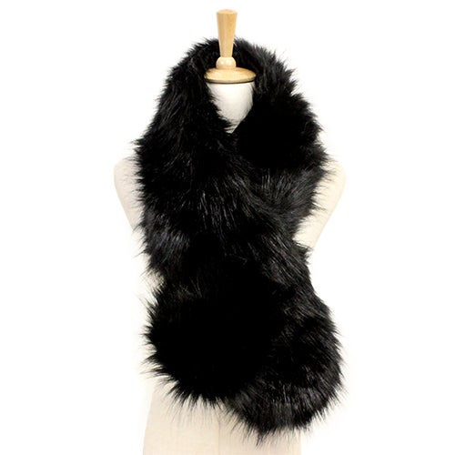 Faux Fur Pull Through Scarf