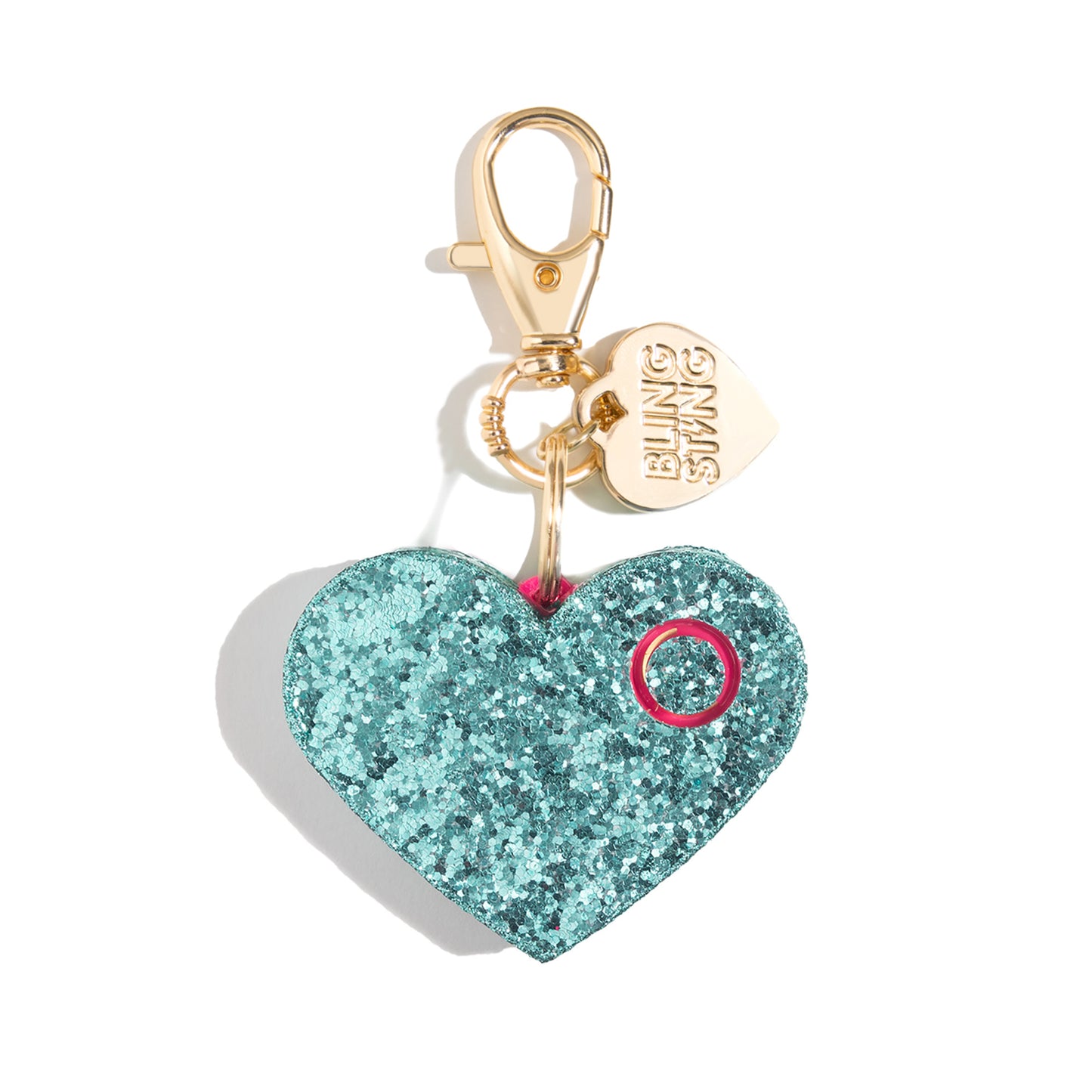 Personal safety alarm with keychain clip - sparkly emergency alert device
