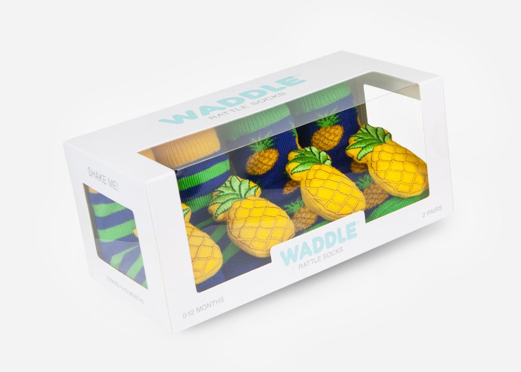 Pineapple Rattle Socks