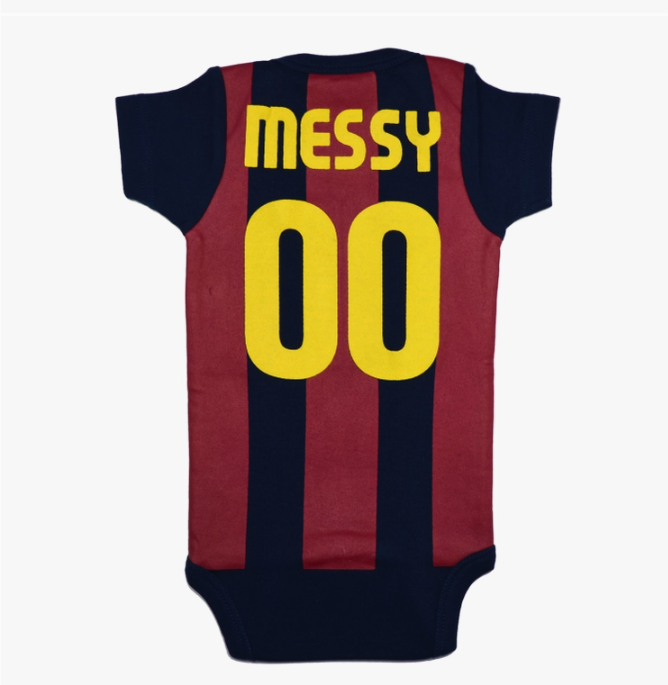 Onesie I'm very Messy 6-12 Months Navy