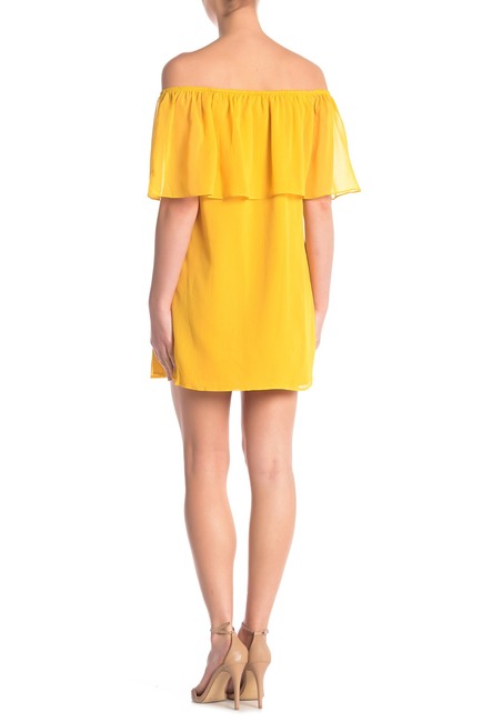 Off-the-Shoulder Mimosa Ruffle Dress