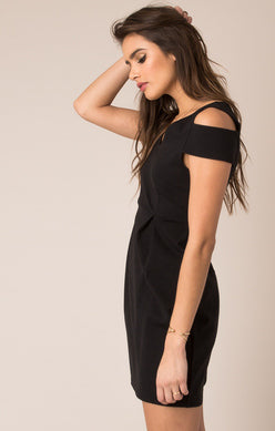 Cold Shoulder Dress Blk