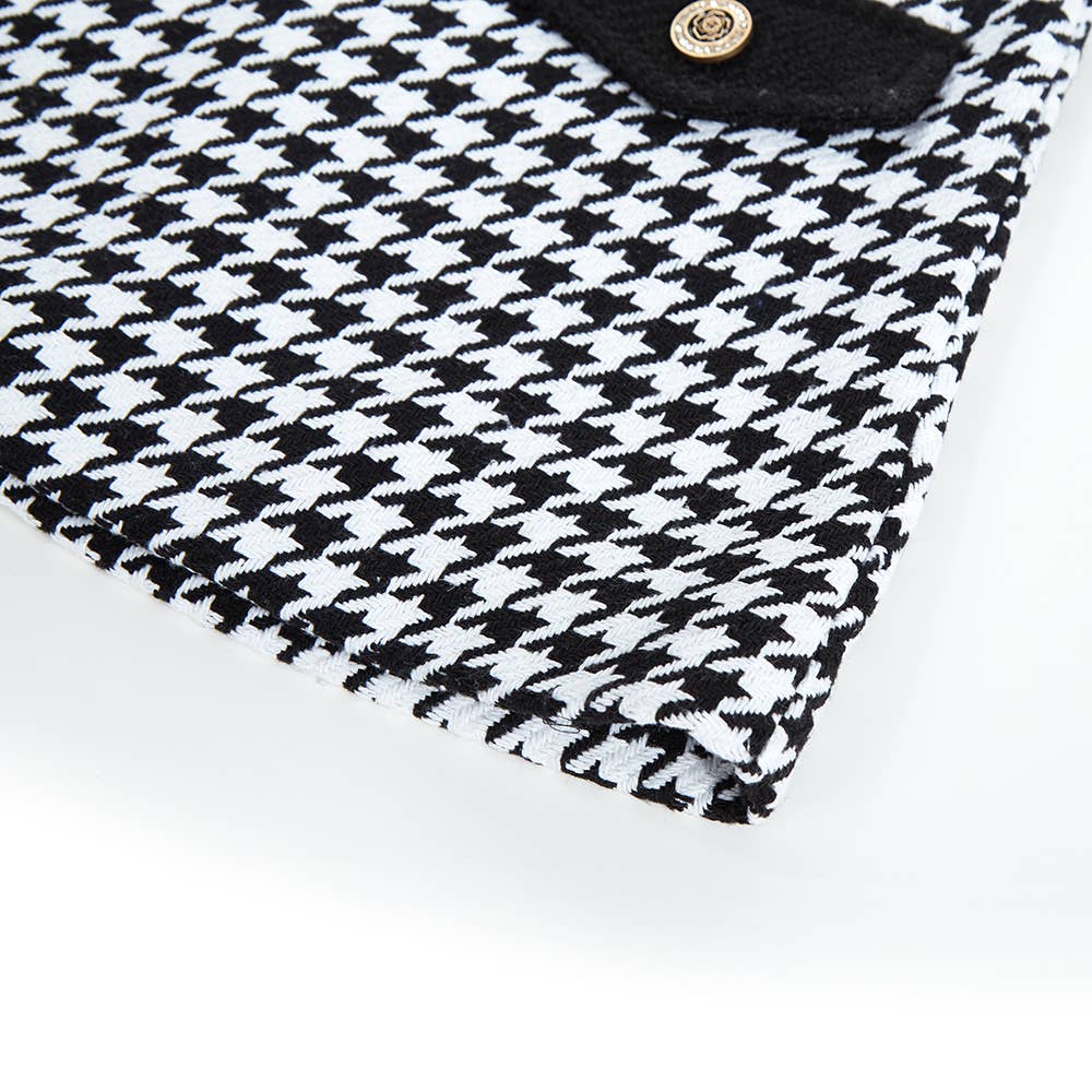 Girls' Houndstooth Dress Black/White