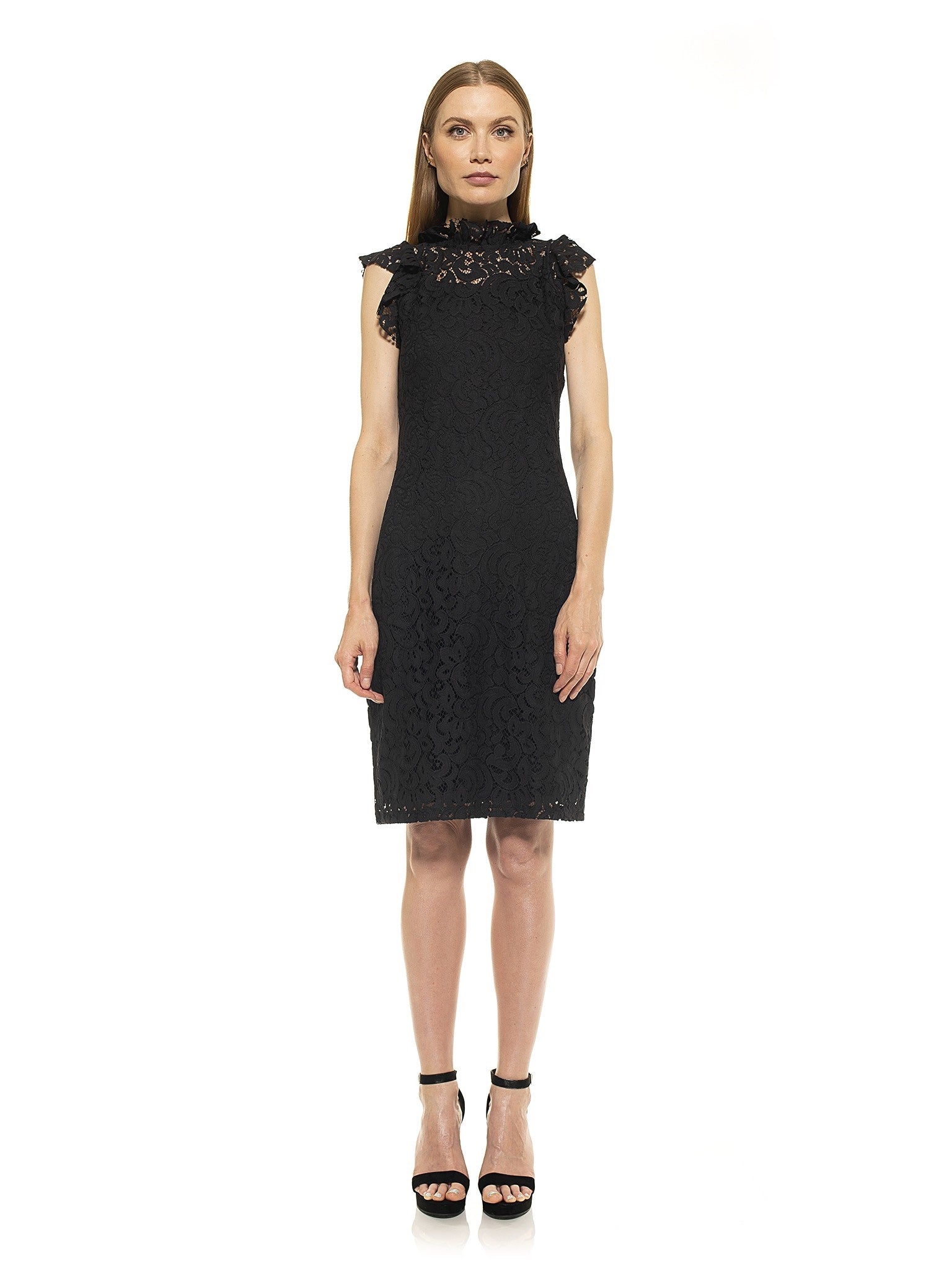 alexia admor lace sheath dress Blue Floral Lace Sheath by Alexia Admor