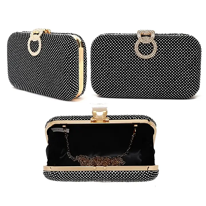 Luxury Rhinestone Infinity Closure Evening Clutch