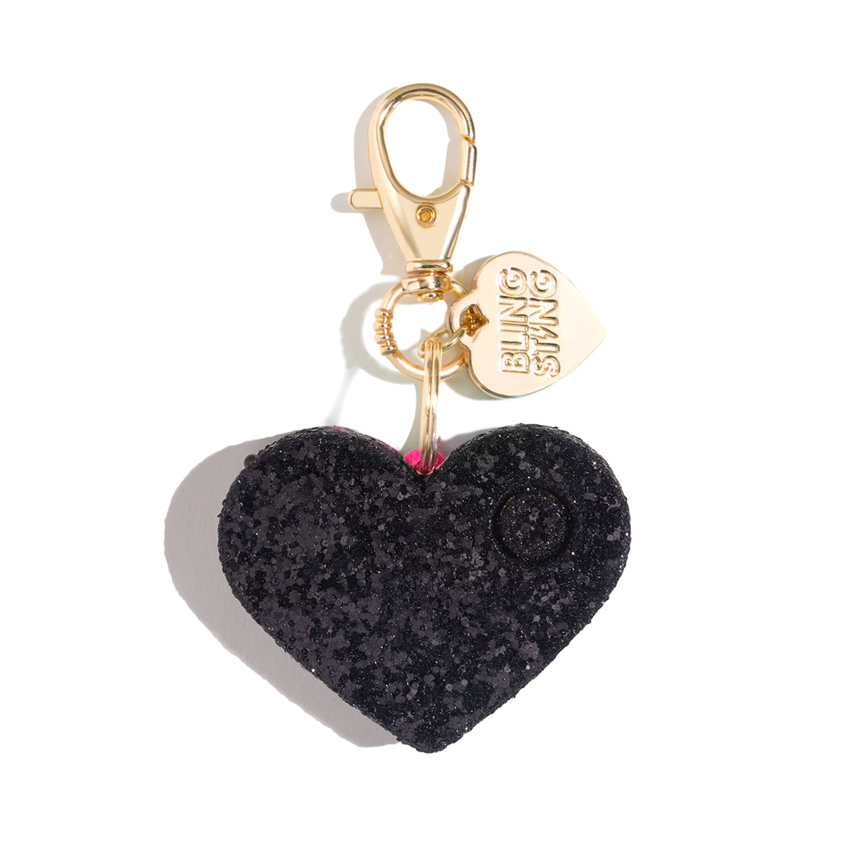 Personal safety alarm with keychain clip - sparkly emergency alert device