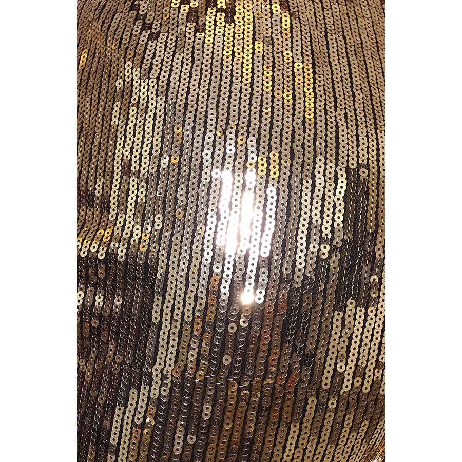Sequin Joggers Gold