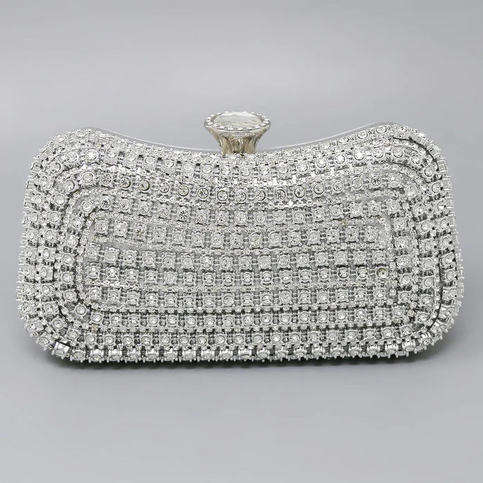 Glass Stone Clutch