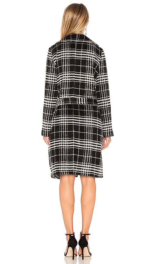 Long Plaid Wrap Coat