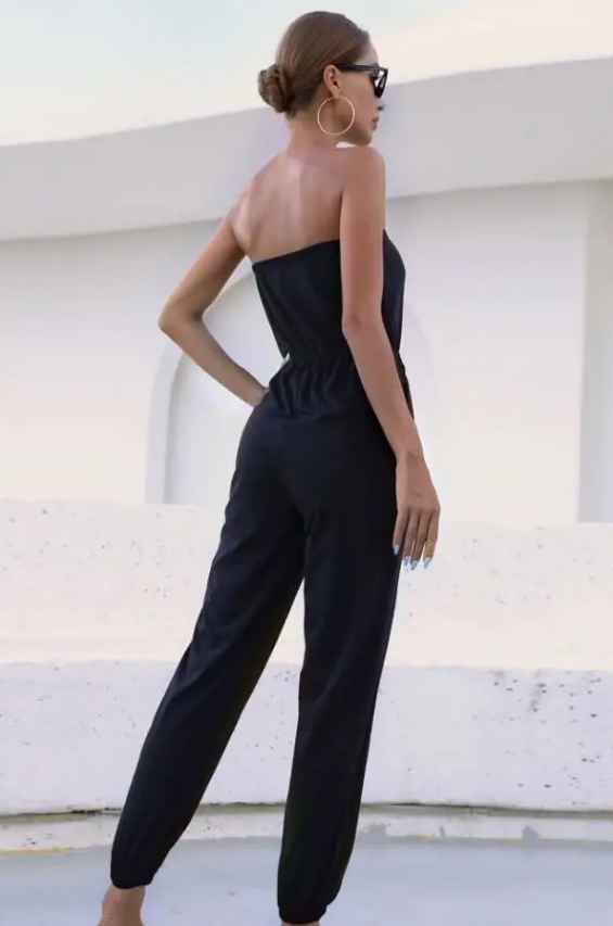 Strapless Jumpsuit Black