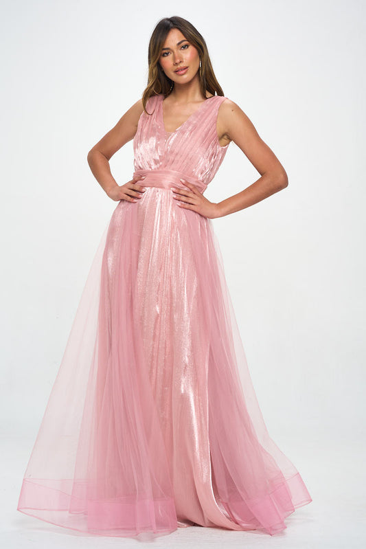 Shimmer Tulle Gown