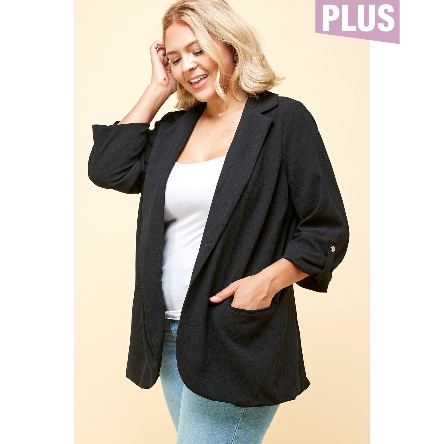 Black Blazer - PLUS