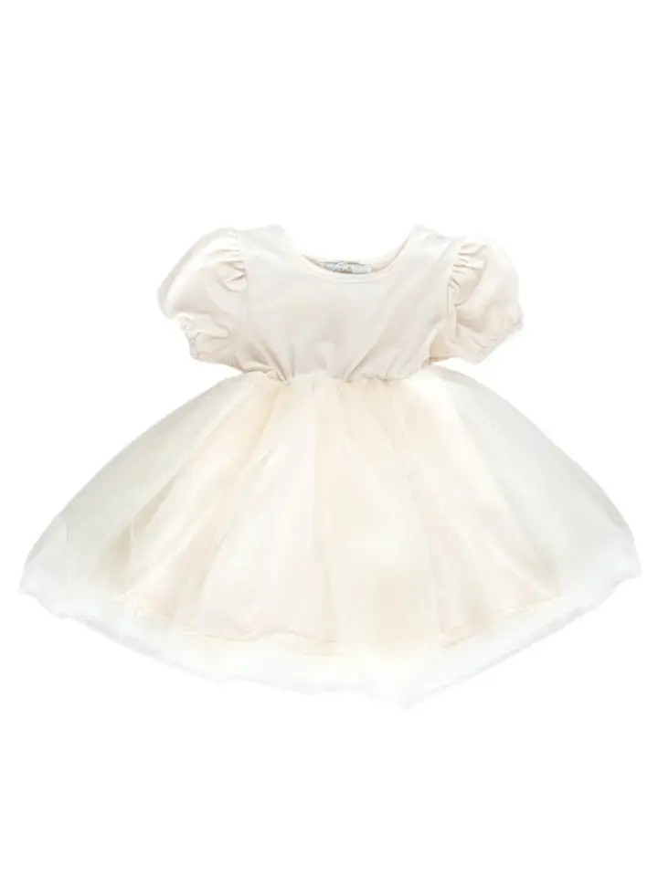 Infant Puff Sleeve Tutu Dress