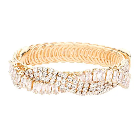 CZ Pave Statement Bracelet
