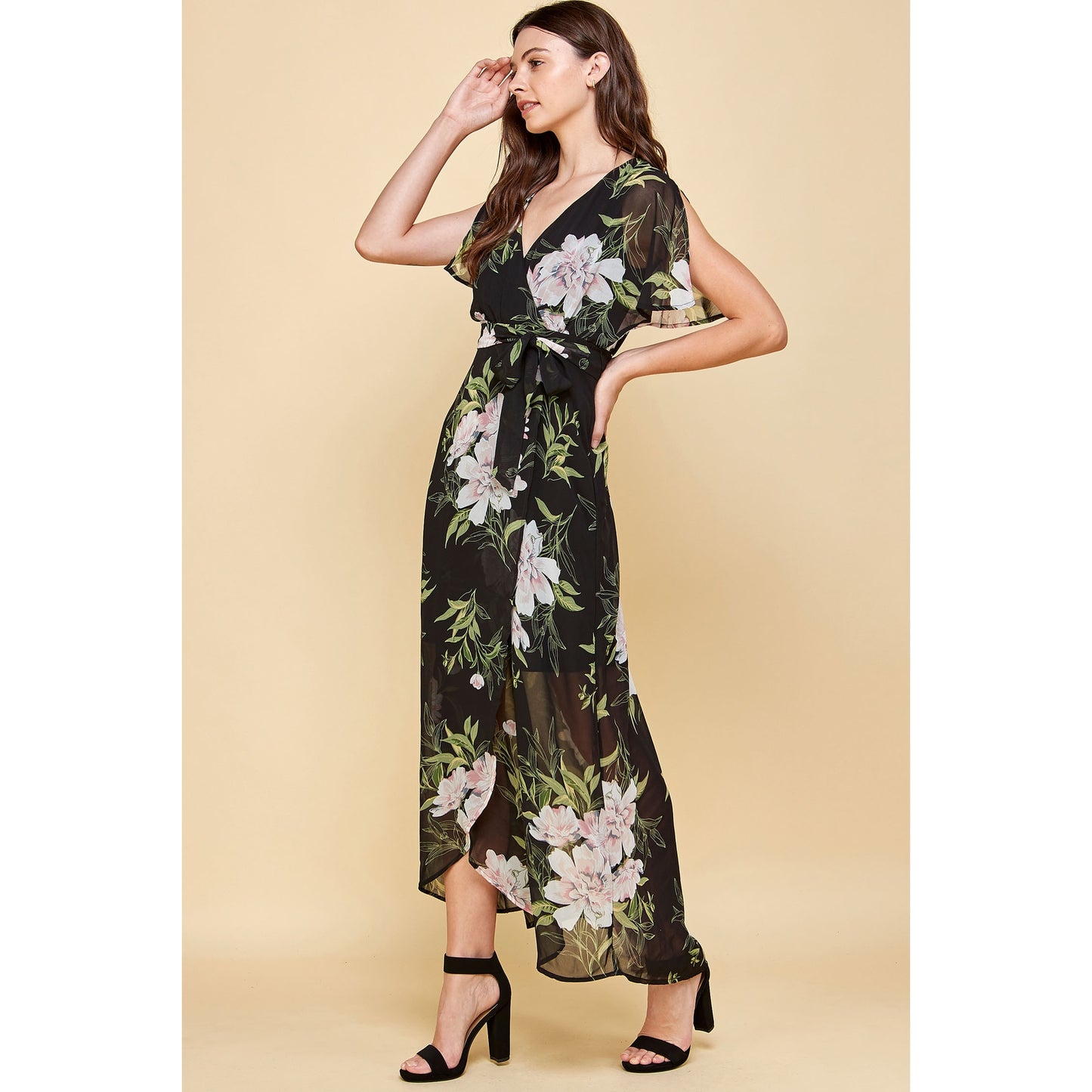 Floral High Low Maxi