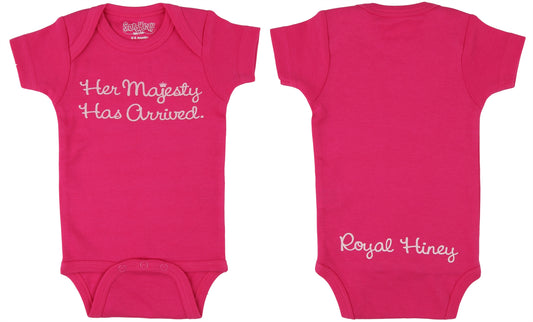 Onesie Her Majesty 12-18 Months Hot Pink